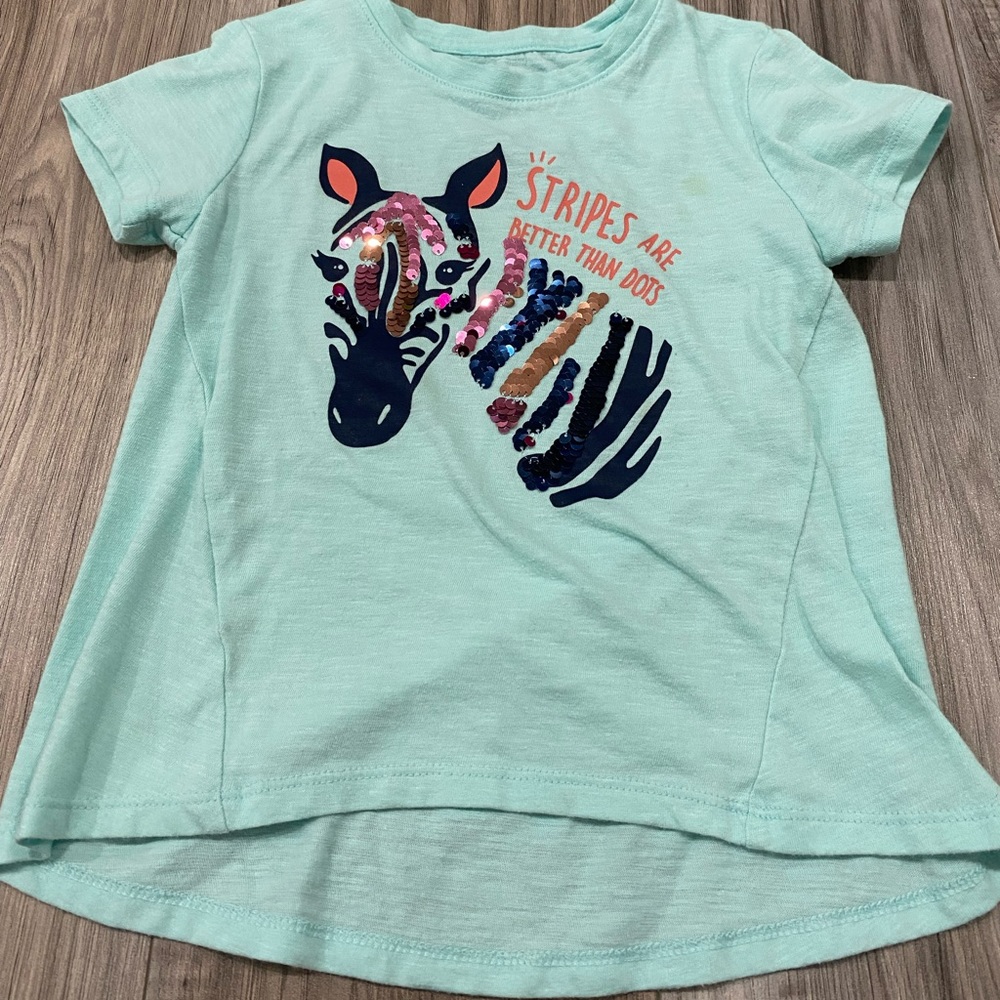 Girls Zebra Top